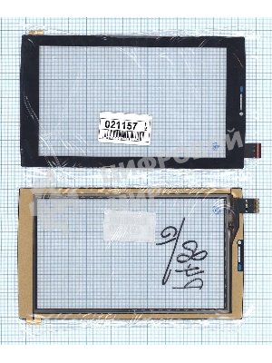 Сенсорное стекло (тачскрин) Micromax Canvas Tab P480. черное