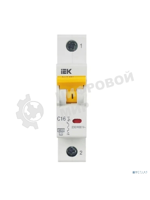 Выключатель автоматический однополюсный ВА47-60M 1Р 16А 6кА С MVA31-1-016-C IEK