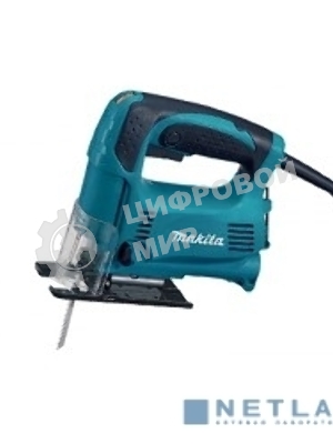 Макита Лобзики Makita 4328 Лобзик,в\рук, 450Вт,500-3100об\м,ход-18мм,рез-65мм,1.8кг,кор,маятн,стальн подошва