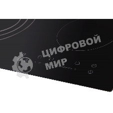 Электрическая варочная панель Kuppersberg ECS 603/ширина 60 см, 4 зоны ускоренного нагрева HI-Light, 1 зона с тройным расширением, сенсорное управление + слайдер, 5 цифровых дисплев, 9 уровней мощности, автоотключение, защита от детей, индикаторы остаточного тепла, таймер, Stop & Go, черный/прямой край