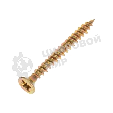 Саморез универсальный Kranz 4х35, желтый цинк, упаковка поставщика (12 000 шт.)