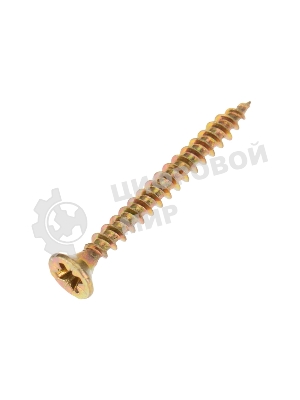 Саморез универсальный Kranz 4х35, желтый цинк, упаковка поставщика (12 000 шт.)