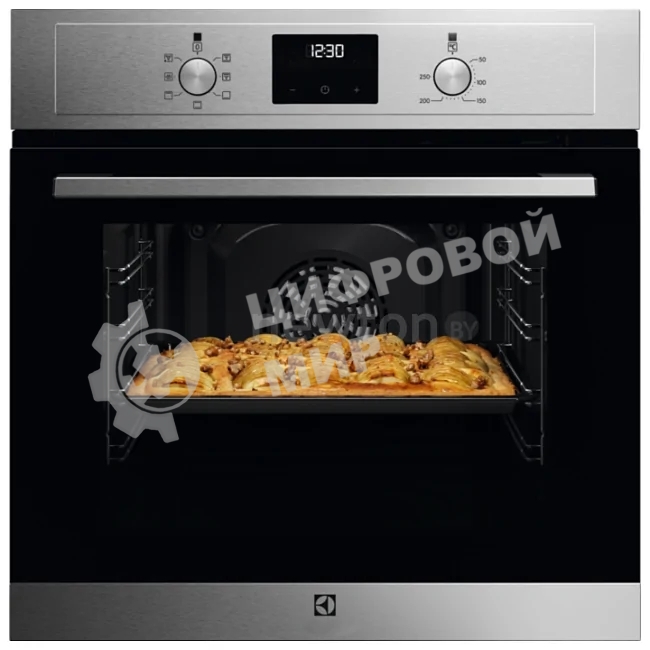 Встраиваемый духовой шкаф Electrolux EOF3H50BX 60 см, 72 л, 8 режимов, 59.4x59.5x56.9 см, очистка паром, нер. сталь