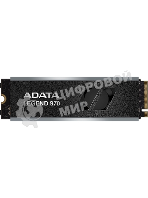 Накопитель SSD ADATA LEGEND 970, 2Tb, PCIe 5.0 x4, M.2 2280, NVMe, R/W 10000/10000, с радиатором