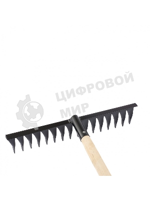 Грабли Сибртех 16-зубые, 420 мм, с черенком