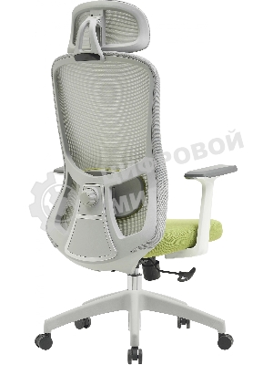 Кресло Cactus CS-GMC515-GYGN серый, сетка, подголовник