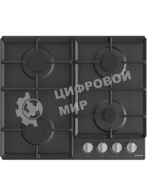 Газовая варочная панель Gorenje G641EXB, 4 конфорки, металл, черный