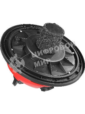 Строительный пылесос Зубр ПУ-60-1400 М4 серый/красный, 1400 Вт, уборка сухая/влажная/выдув, пылесборник мешок/контейнер, 60 л