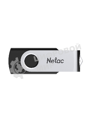 Флешка USB Netac U505 (NT03U505N-128G-30BK), 128Gb, USB 3.0, R/W 110/45, черный/серебристый