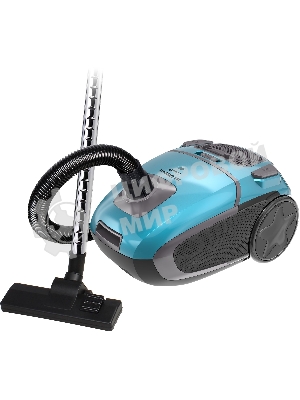 Пылесос Hyundai HYV-B4990 бирюзовый/черный, 400/2220 Вт, уборка сухая, пылесборник мешок, 2.5 л (в компл.:1мешок)