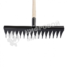 Грабли Сибртех 16-зубые, 420 мм, с черенком