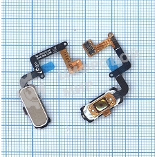 Кнопка HOME в сборе с механизмом и шлейфом для Samsung A320, золотая