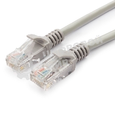 Патч-корд UTP, кат 5e, 0.25м с RJ45 серый