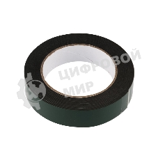 Двухсторонний скотч Rexant, черная, вспененная ЭВА основа, 25 мм, ролик 5 м