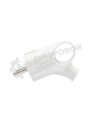 Вилка Евро Rexant угловая с з/к 16А с кольцом белая