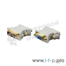 Переходник Rexant (17-6821) DVI (вилка) - VGA (розетка) GOLD