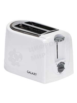 Тостер Galaxy GL 2906, белый, пластик, 850 Вт