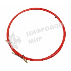 Протяжка кабельная Rexant (мини УЗК в бухте), стеклопруток, d=3,5мм, 5м красная