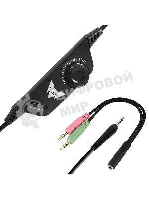 Гарнитура Crown CMGH-2001 чёрный, проводная