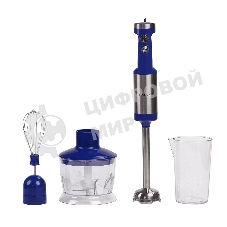 Блендер погружной Galaxy Line GL 2129, синий с серебристым, 900 Вт, 2 скорости и режим 