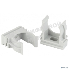 Крепеж-клипса ЭРА (cерый) для трубы d 16мм (100/2000/60000)