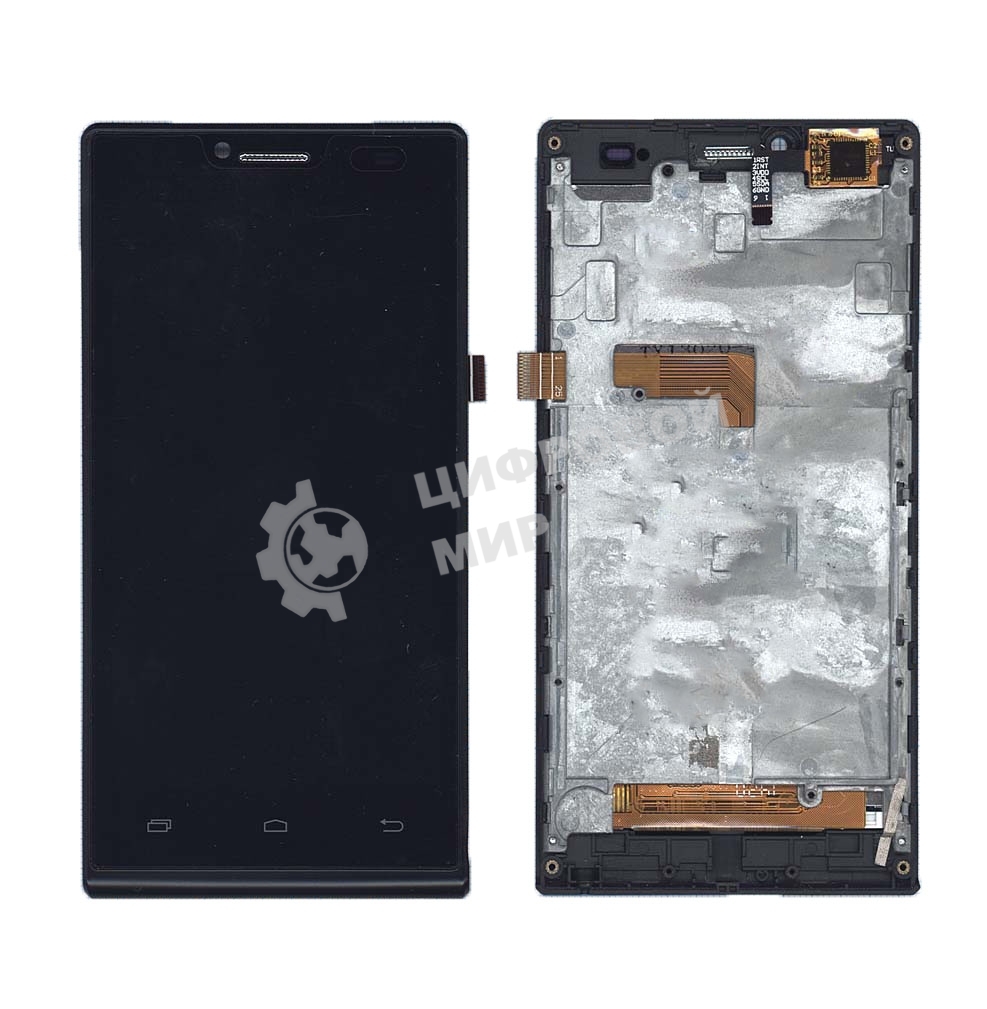 Дисплей для DNS S4509 черный c рамкой