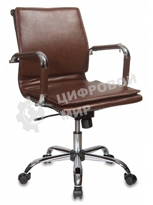 Кресло Бюрократ CH-993-Low/Brown коричневый, экокожа