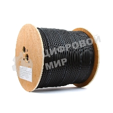 Кабель SkyNet Premium UTP outdoor 4x2x0,51 на тросу, медный, FLUKE TEST, кат.5e, однож., 305 м, на катушке, черный