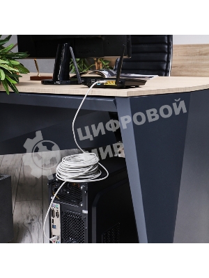 Пaтч-корд U/UTP Rexant, cat.5e, RJ45-RJ45, неэкранированный, PVC серый, 25м