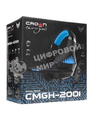 Гарнитура Crown CMGH-2001 чёрный, проводная