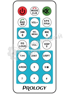 Автомагнитола Prology CMX-210, 1 DIN, Bluetooth, USB Type-A, AUX, пульт ДУ