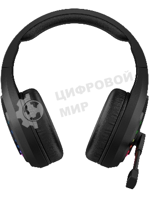 Гарнитура Bloody GR230 чёрный, беспроводная + проводная, радиоканал, до 40 ч, подсветка