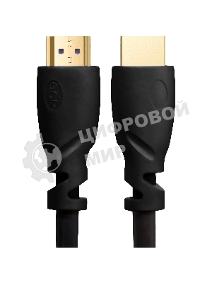 Кабель GCR Premium 1.8m HDMI 2.0, HDR, Ultra HD 4K60 Hz/5K30Hz, 3D, Ethernet 18.0 Гбит/с, OD8.0 мм, 28/26 AWG, черный