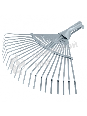 Грабли веерные стальные Palisad, 300-480 мм, 22 плоских зуба, оцинкованные, раздвижные, без черенка