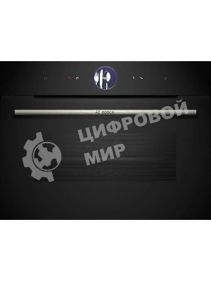 Компактный духовой шкаф-пароварка, черный, 14 режимов + комбинированные режимы, функция приготовление на пару 100%, 4-слойное остекление, 3 цветных текстовых TFT-дисплея 2,5