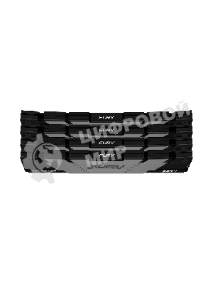 Оперативная память Kingston Fury Renegade, DDR4, 128GB (4x32GB), 3200MHz, CL16, DIMM, радиатор, черный