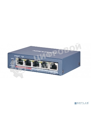 Коммутатор 4PORT 1000M POE DS-3E0505P-E/M HIKVISION