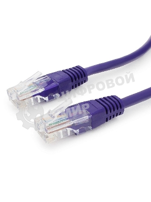 Патч-корд UTP Cablexpert cat.5e, 0.25м, литой, многожильный, фиолетовый