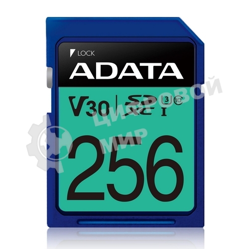 Флеш карта SD ADATA 256Gb ADATA Premier Pro SDXC Class 10 UHS-I U3 V30S 95/60 MB/s