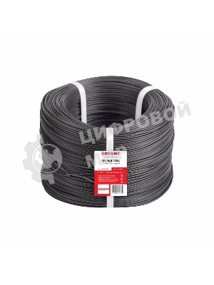 Провод ПГВА Rexant 1х0.50 мм², Cu, черный, бухта 500 м
