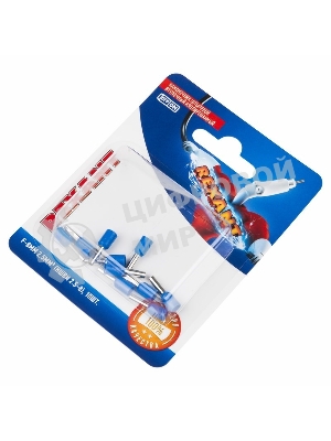 Наконечник штыревой втулочный Rexant изолированный, F-8 мм, 2.5 мм², НШВи 2.5-8/Е 2,5-8/E2508, синий, в упак. 10 шт.