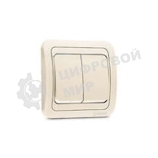 Выключатель 2-кл. Makel СП Mimoza 10А IP20 крем./крем.