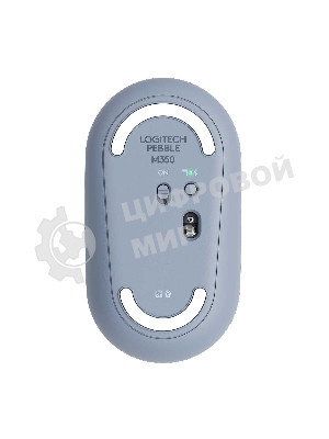 Мышь беспроводная Logitech Pebble M350 серый, 1000 dpi, радиоканал, Bluetooth, USB, кнопки - 3