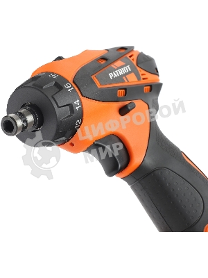 Дрель-шуруповерт Patriot BR 115Li, 12 В, 2 Ач, 25 Нм, щеточный