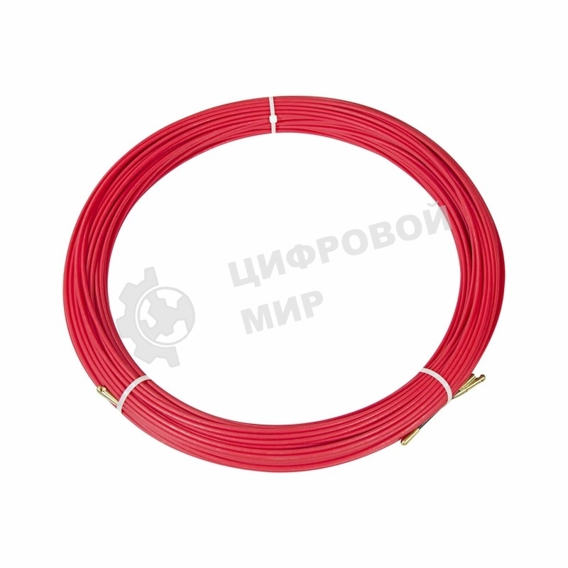 Протяжка кабельная Rexant (мини УЗК в бухте), стеклопруток, d=3,5 мм 70 м, красная
