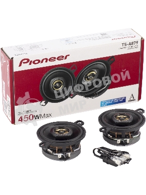 Колонки автомобильные Pioneer TS-A879 (без решетки) 450Вт 85дБ 4Ом 7.6см (3дюйм) (ком.:2кол.) твитер двухполосные
