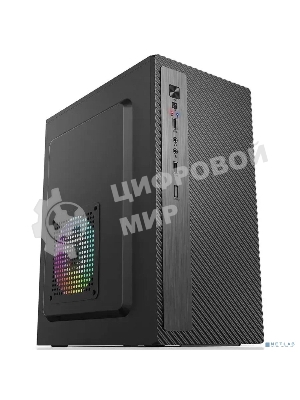 Компьютерный корпус Accord Entry ACC-2053B черный без БП mATX 1x80мм 1x120мм 2xUSB2.0 audio