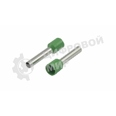 Наконечник штыревой втулочный изолированный Rexant F-18 мм 6 мм² (НШВи 6.0-18) зеленый