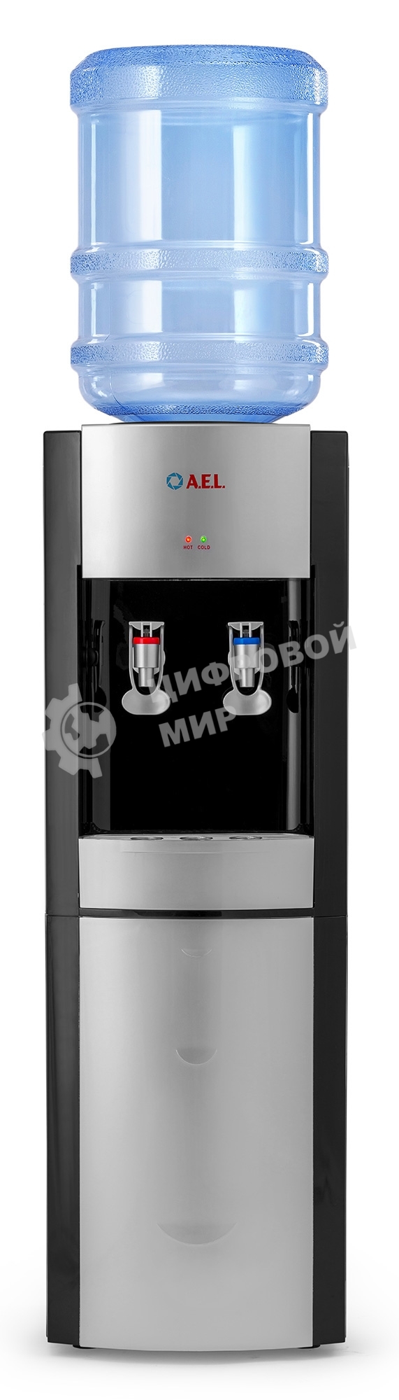 Кулер AEL LD-AEL-28 напольный электронный черный/серебристый