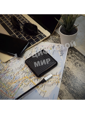 Внешний SSD 2TB Silicon Power PC60, External, USB 3.2 Type-C R/W - 540/500 MB/s черный